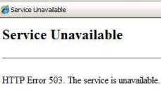 当网站打不开出现Service Unavailable时怎么办