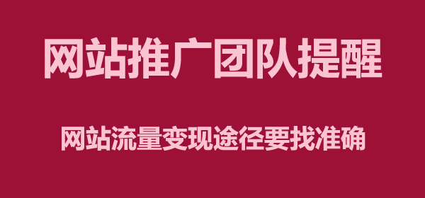 网站推广团队获得流量要有办法